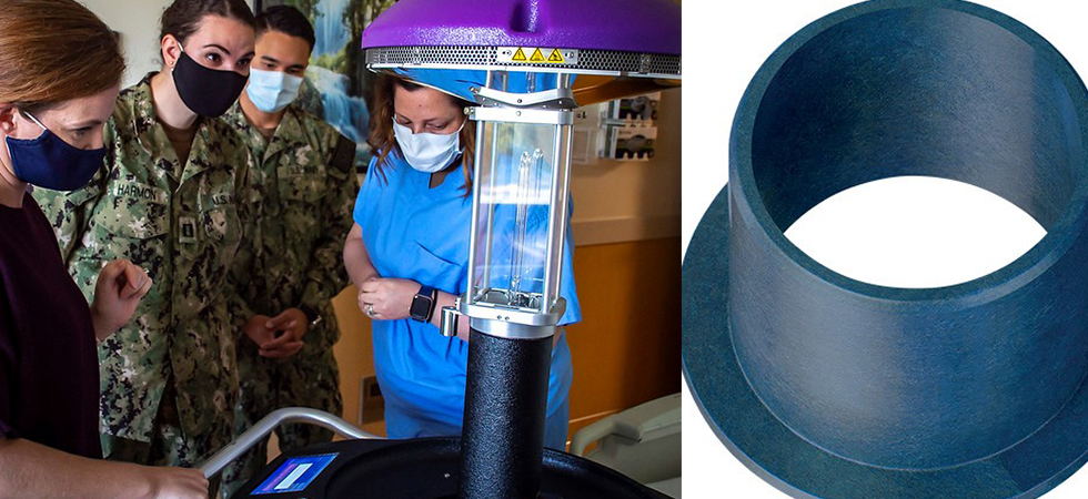 UV robot and plastic bearing