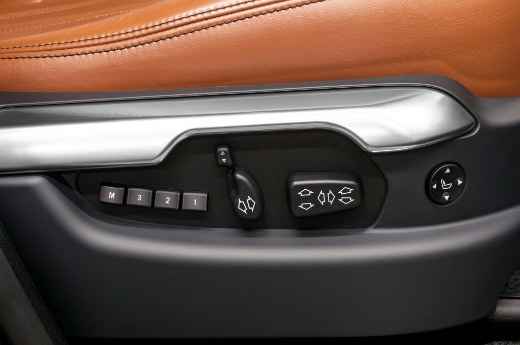 seat controls including height adjustment