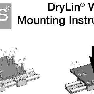 drylin W mounting instructions preview