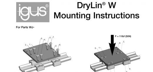 drylin W mounting instructions preview