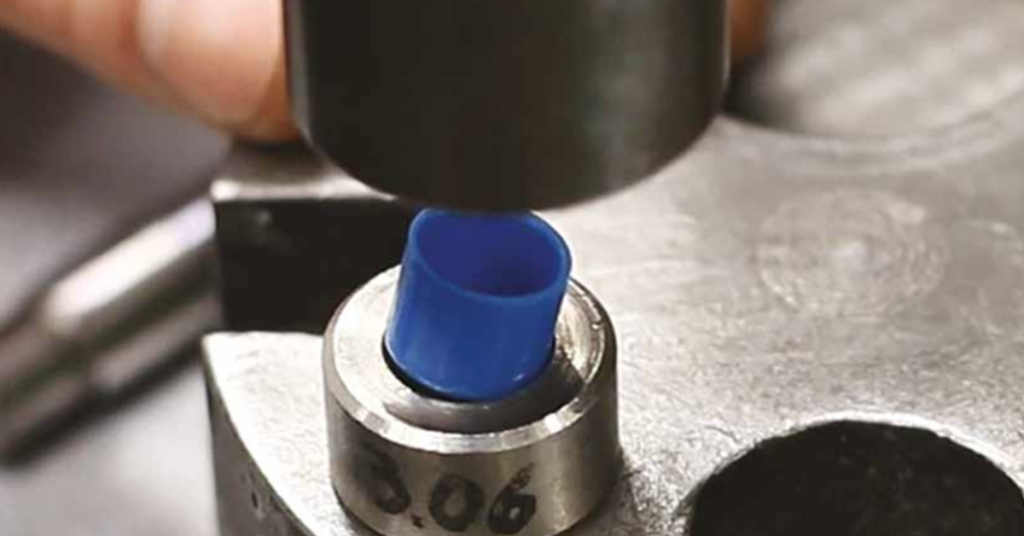 press-fitting a plastic bearing