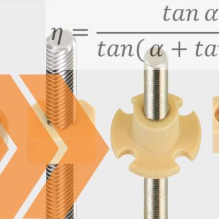 efficiency equation and lead screw systems