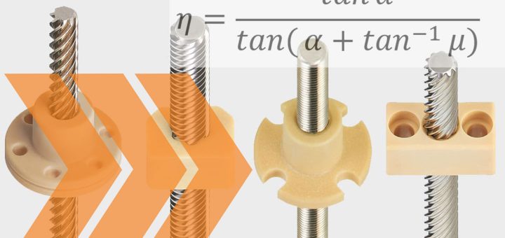 efficiency equation and lead screw systems