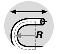 cable bend radius diagram