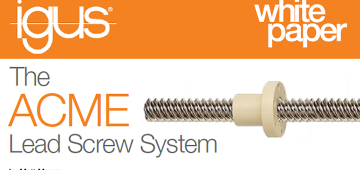 ACME lead screw system white paper cover