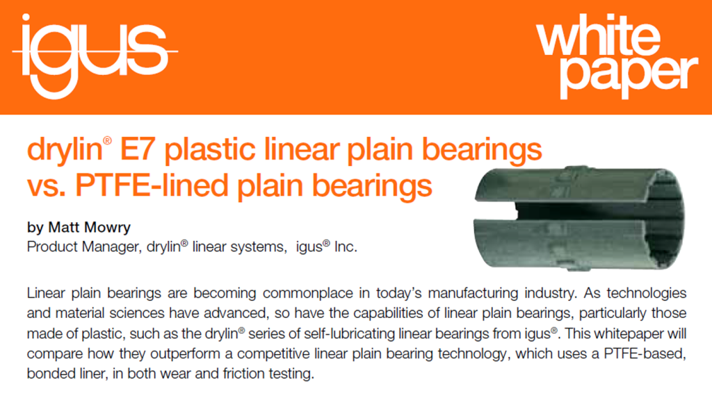 plastic linear plain bearing