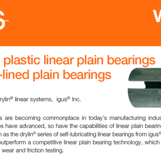 plastic linear plain bearing