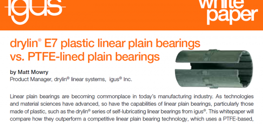 plastic linear plain bearing