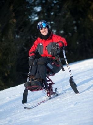 paralympics skiier