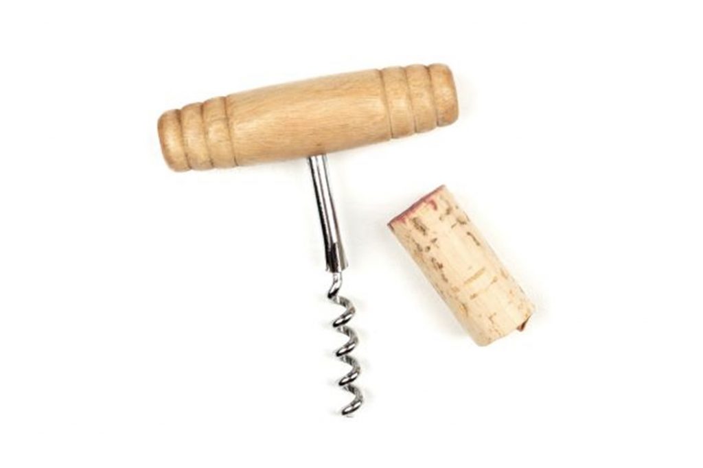 corkscrew for wine bottles and cork