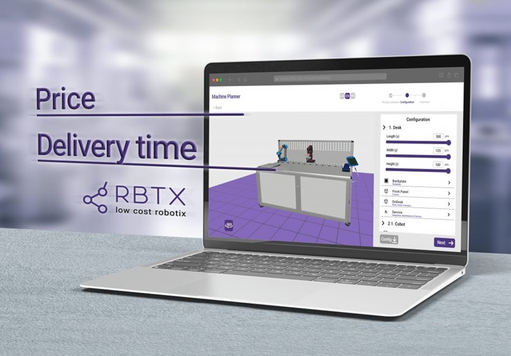 online tool from RBTX low cost robotics