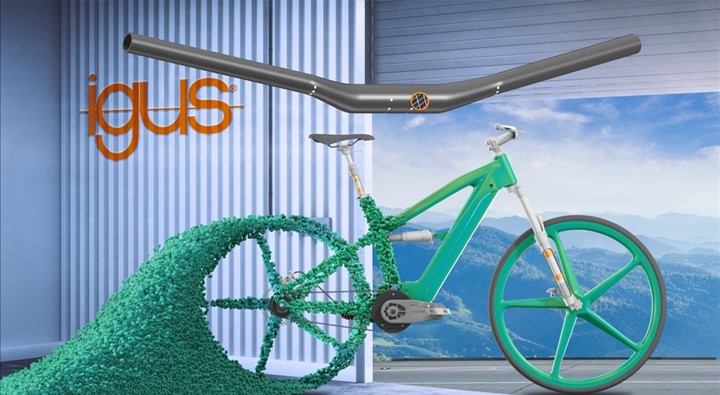 green bicycle with recycled parts