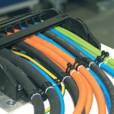 cables in cable carrier