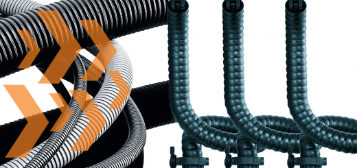 corrugated tubing vs triflex R cable carriers