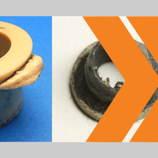 damaged plain plastic bearings