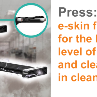 e-skin flat cleanroom energy chain system