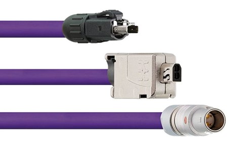 single pair ethernet cables purple