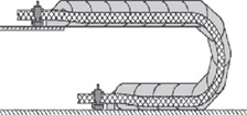 diagram of cable carrier with proper strain relief
