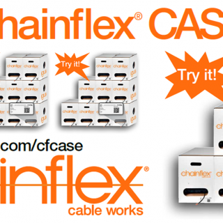 CF Case stacked cable organizers