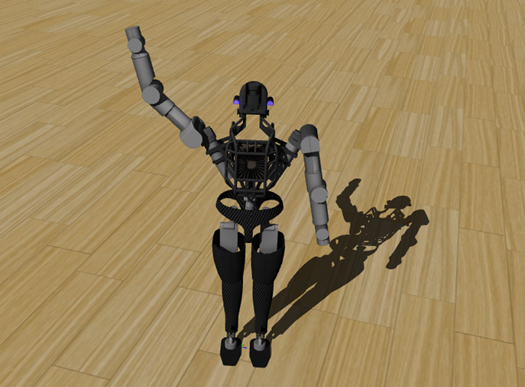 Boston Dynamics early model of humanoid robot