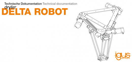 delta robot in black and white