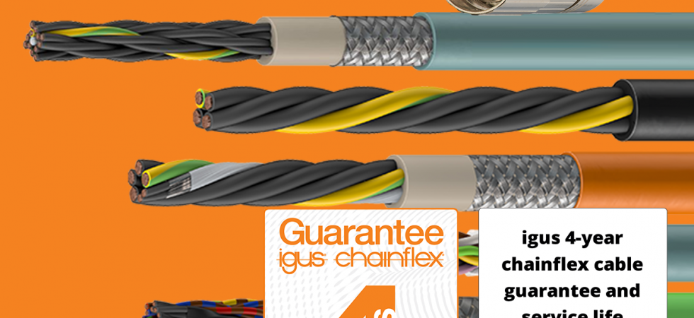 chainflex flexible cables plus 4-year guarantee logo and readycable