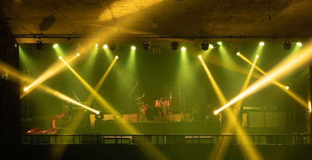 stage lighting setup