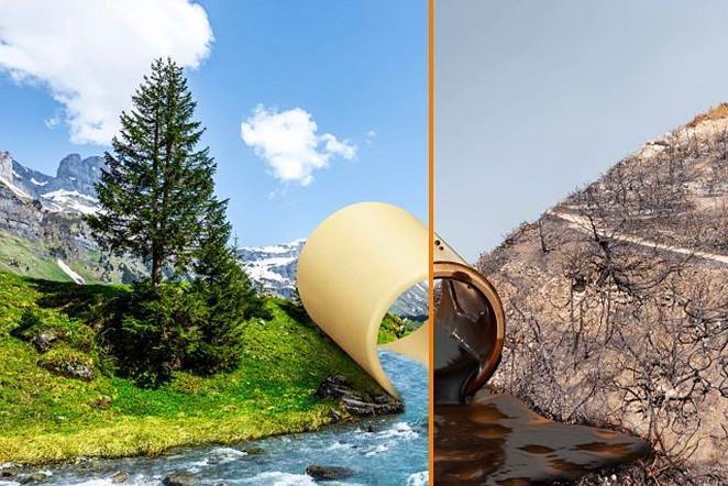 plastic bushing, clean and other bushing, greasy