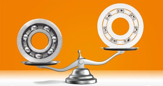 xiros ball bearing lighter on scale compared to metal ball bearing