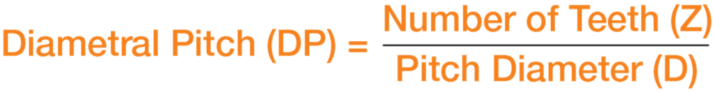 diametral pitch equation