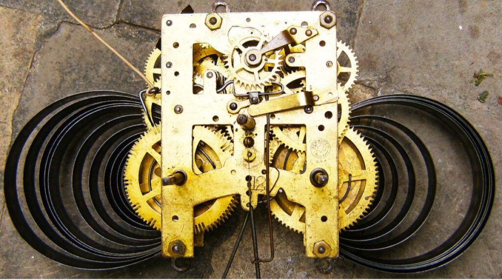 gear train used in pendulum clock