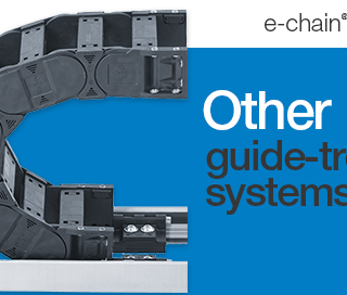 guide trough and cable carrier or energy chain