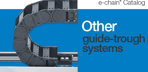 guide trough and cable carrier or energy chain