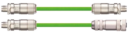 PROFINET cables with connectors on both ends