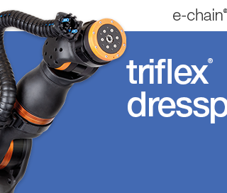 triflex robot dresspack on a ReBeL