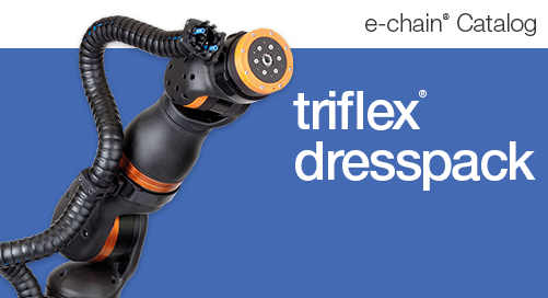 triflex robot dresspack on a ReBeL