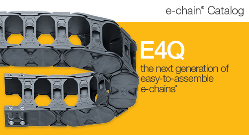 Image of energy chain of the E4Q type with a mustard yellow background