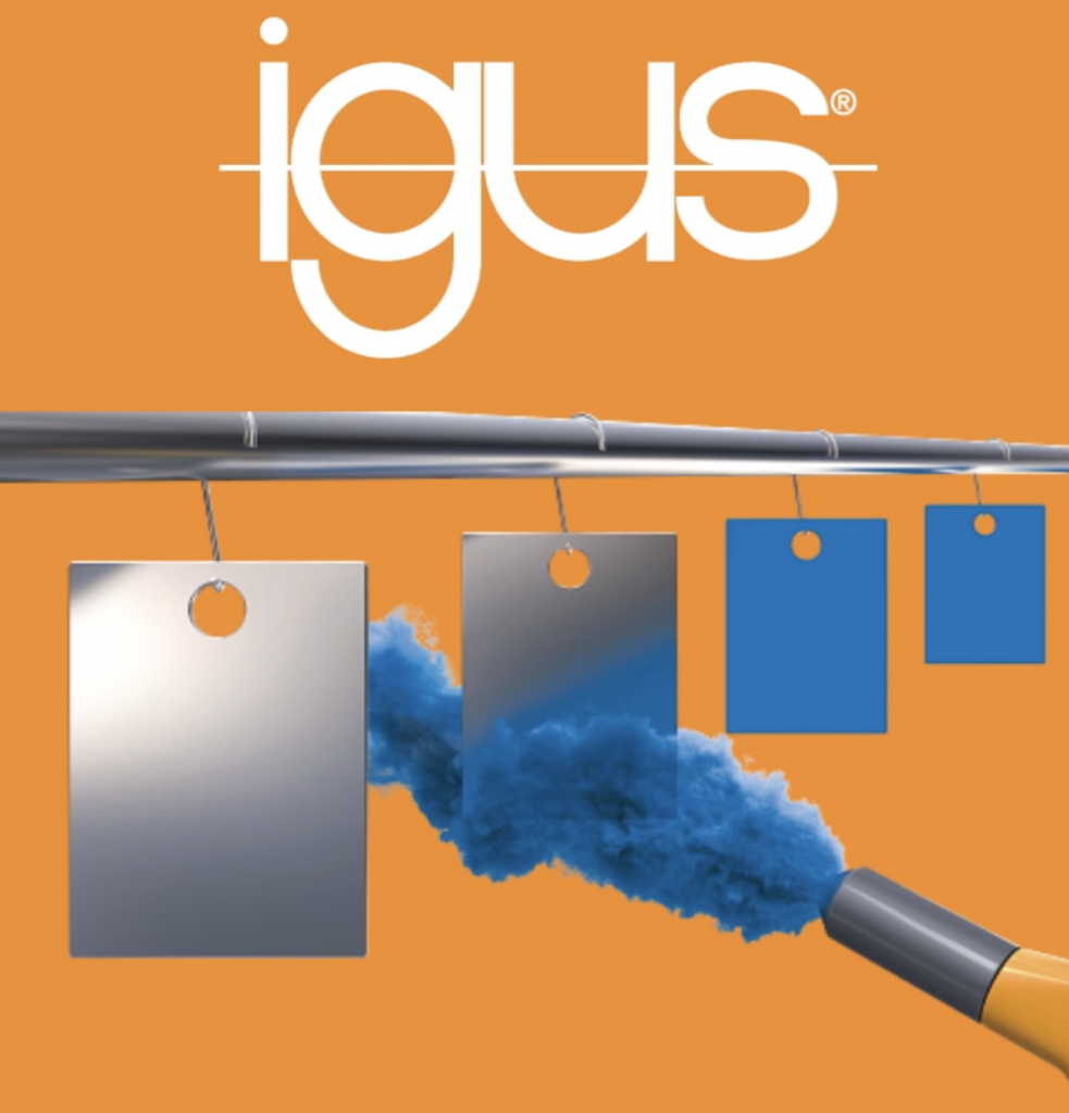 igus tribo-coating spray on metallic surfaces hanging