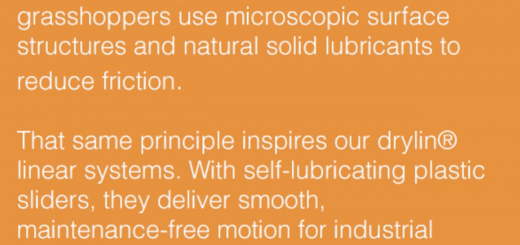 science fun fact linking dry-running aspects in nature to linear bearings