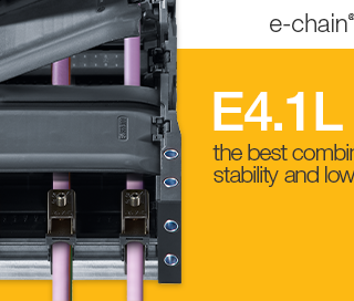 E4.1L cable carrier on background of yellow
