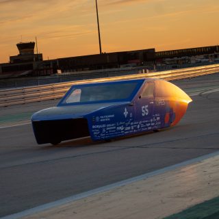 Esteban solar car in motion