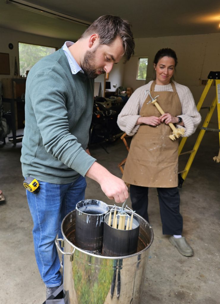 Luke Rosenberg and Bryn Milward at the Little Mill location in British Columbia, Canada
