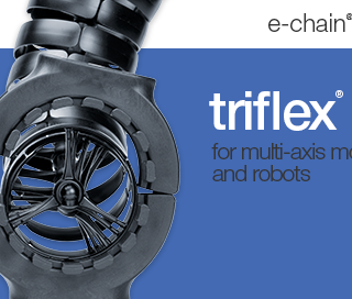 triflex R multi-axis cable carrier