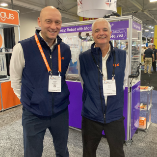 Kevin Wright, Country Manager & Mike Kostiw, Territory Sales Manager at a recent tradeshow