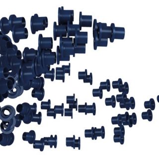 plastic bearings navy blue