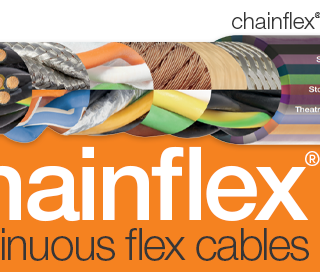 chainflex catalogue thumbnail image with flexible cable, showing inside wires