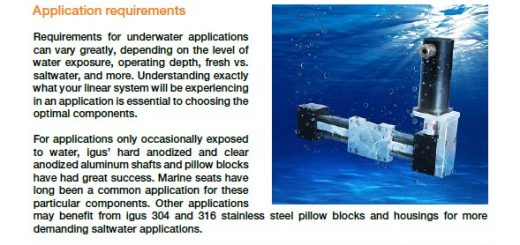 linear system underwater with motor and cover of tech talk