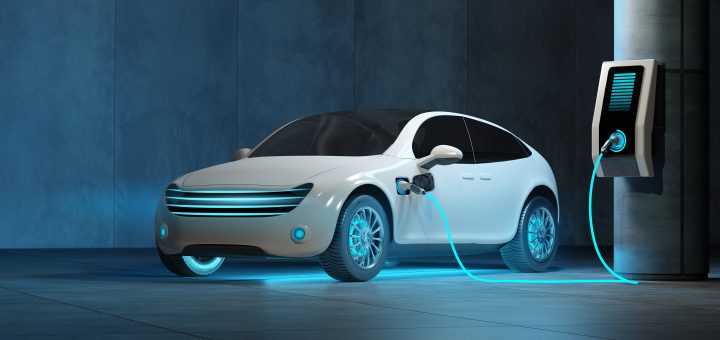 electric vehicle plugged in
