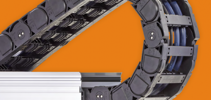 energy chain and guide trough