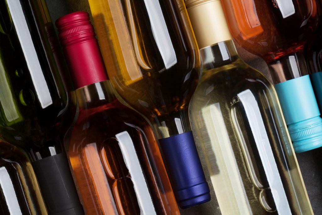 wine bottles set side by side